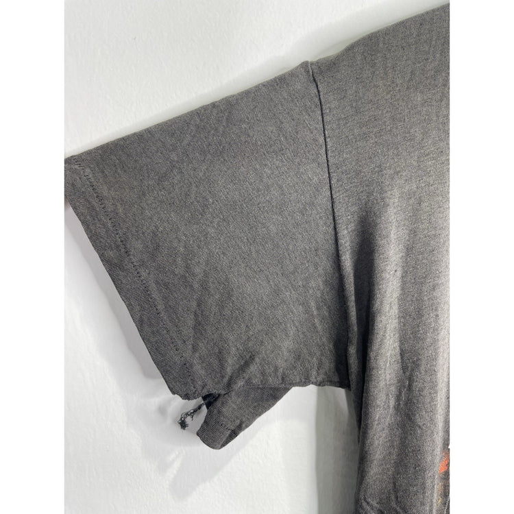 Men’s Vintage 80s Harley Davidson Born Free Graphic 3D Emblem Graphic Sz L