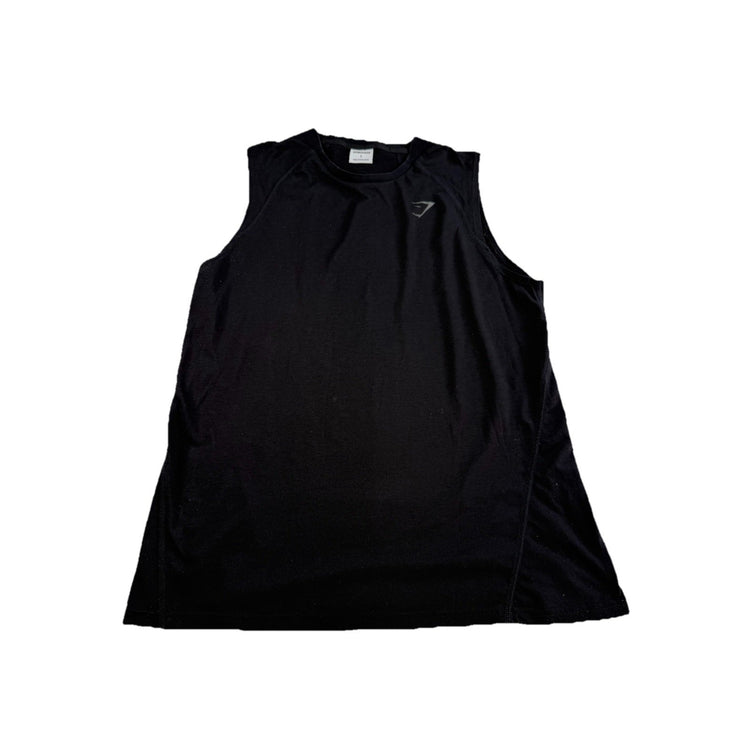 Mens Gymshark Black Running Tank Top Size L