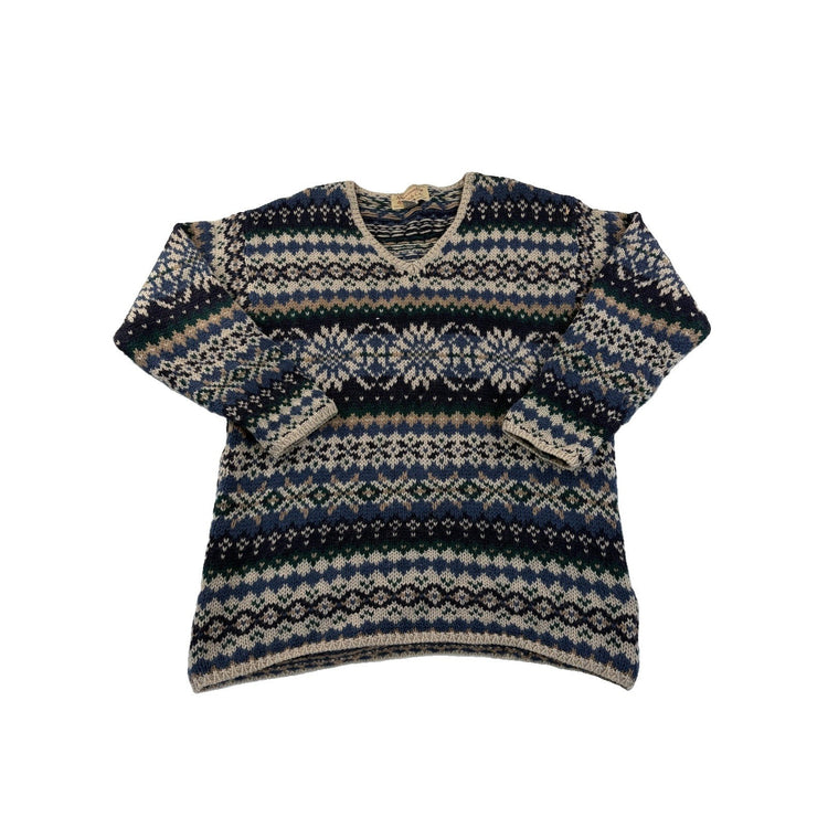 Men’s Vintage Abercrombie & Fitch 100% Wool Knitted Sweatshirt Size S
