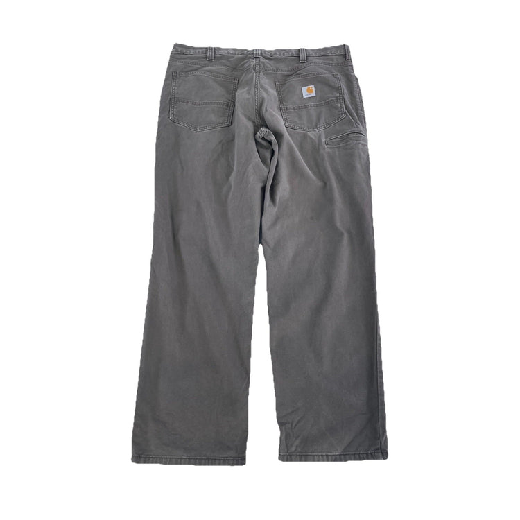 Mens Carhartt Gray Relaxed Fit Rigby Five Pocket Work Jeans Size 38X30