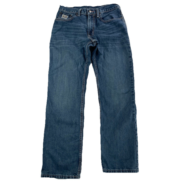 Men’s Cinch Relaxed Straight Wide-leg Blue Jeans Size 33x32