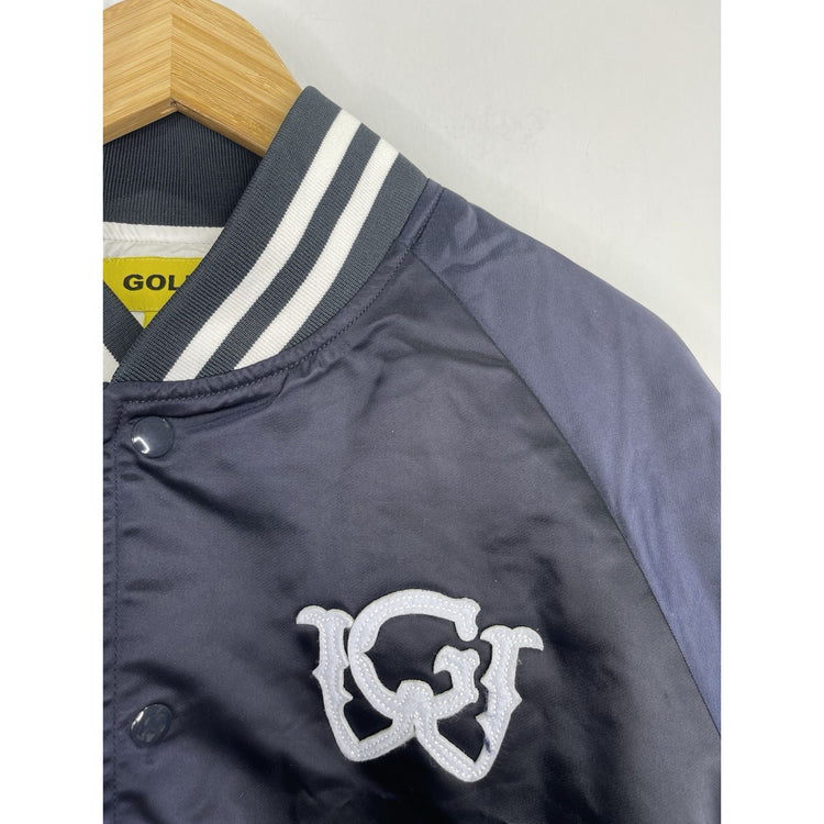 Men’s Golf Wang Navy Blue Varsity Jacket Sz Medium