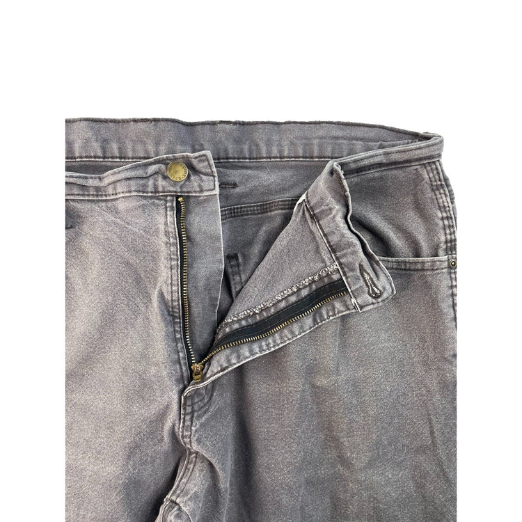 Men's Genuine Dickies Gray Canvas Carpenter Work Pants Size 34x34