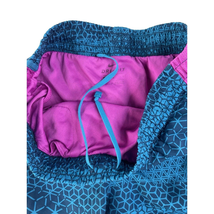 Womens Nike Blue & Purple Running Shorts Size Large
