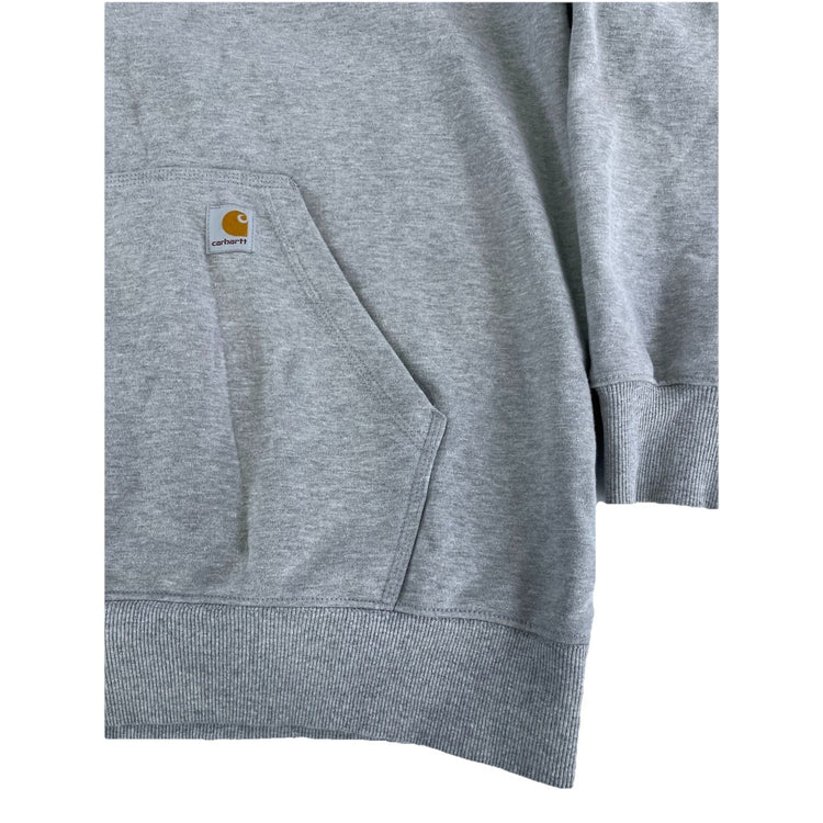 Mens Carhartt Light Gray Loose For 1/4 Zip Hoodie Size 3xl