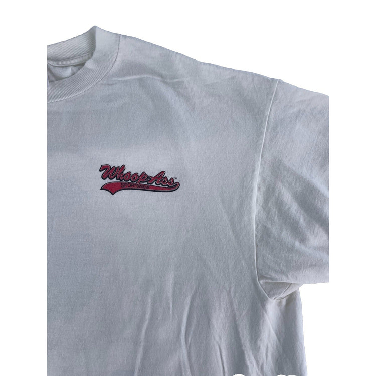 Mens Outhouse Udamon White WhoopAss Sports Wear Graphic Tee Size Xl