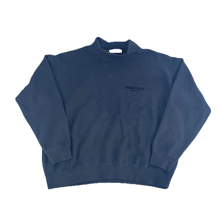 Men’s Fear Of God Black Mock Neck Pullover Sweatshirt Size Xl