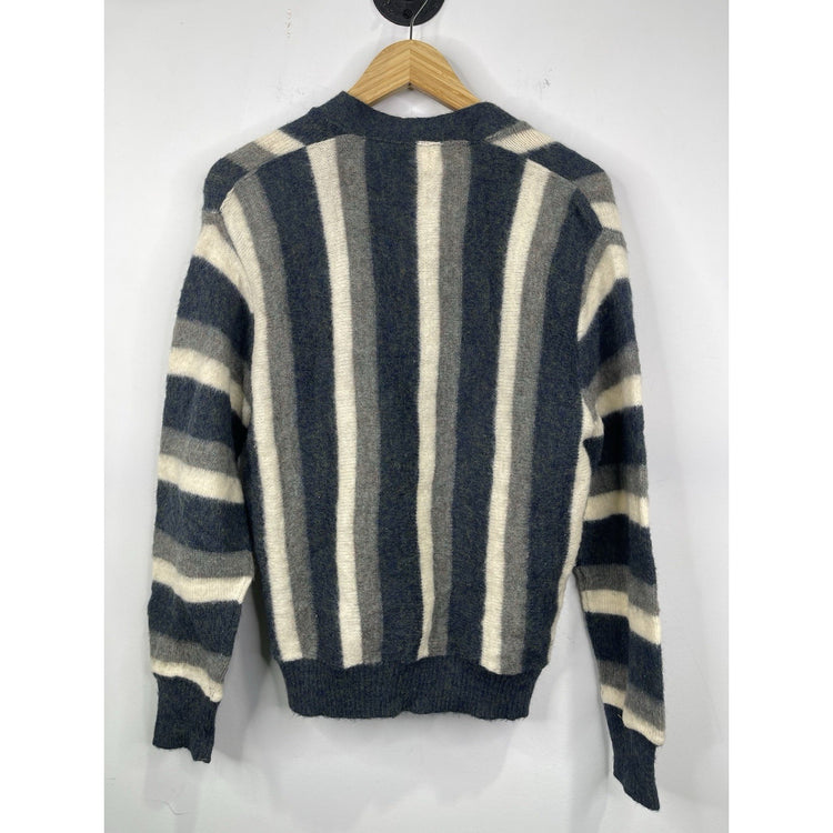 Vintage Men’s Blue Shaggy Blazer By Robert Bruce Cardigan Sz Medium