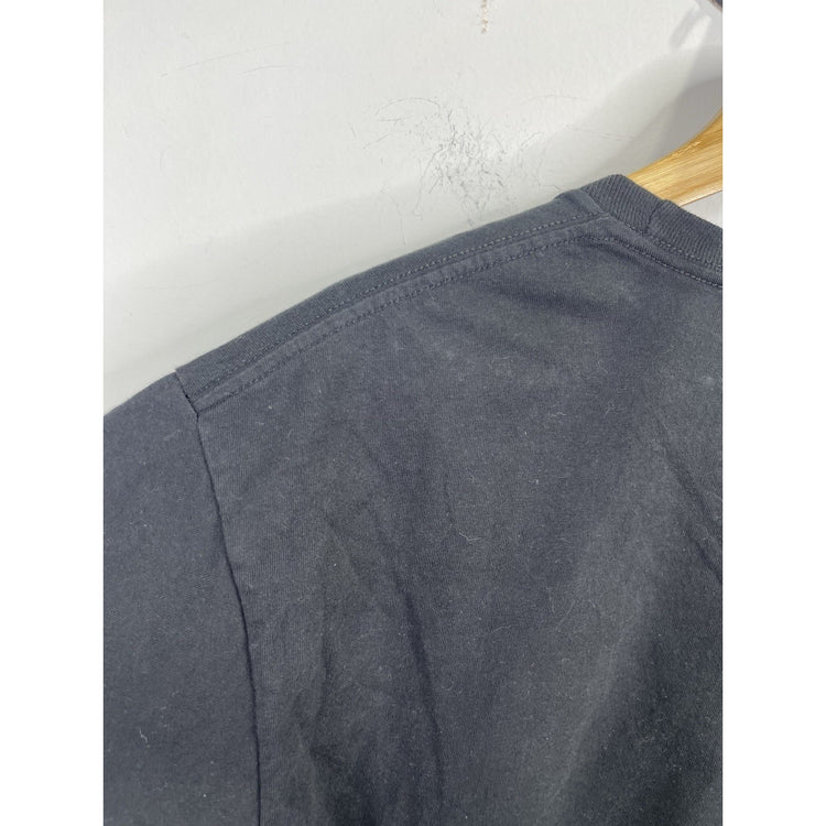 Men’s Black Graphic Print Supreme Top Shotta Short Sleeve T Shirt Sz L