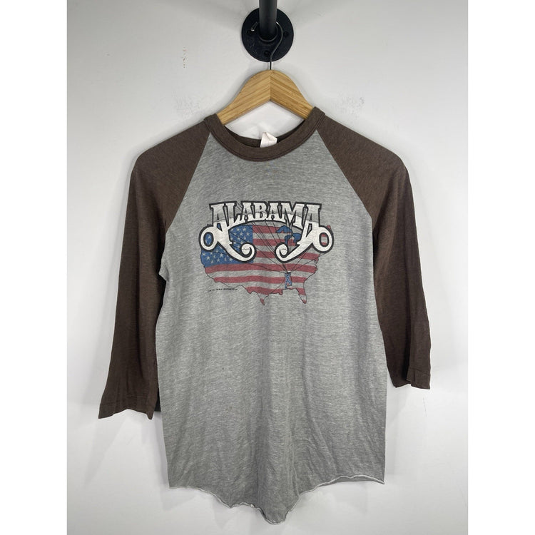 Vintage 1980 Alabama Band Shirt Mountain Music 1982 Tour Single Stitch Rock Tee Size XS