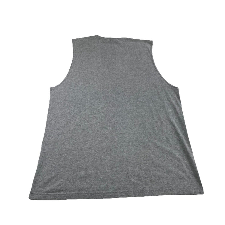 Mens 90s Vintage OP Gray Sleevless Shirt Size Xl