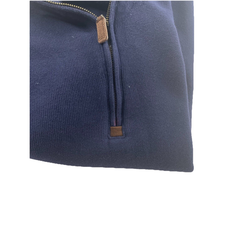 Mens Polo Ralph Lauren Size 2XLT Navy Blue Quarter Zip Sweater