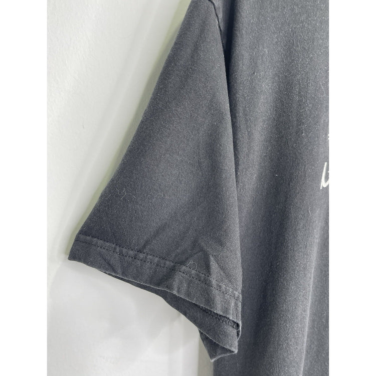 Men’s Supreme 3D Logo T-Shirt Made in USA Black Top Faded Short Sleeve Sz L