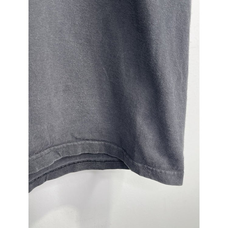 Men’s Supreme 3D Logo T-Shirt Made in USA Black Top Faded Short Sleeve Sz L