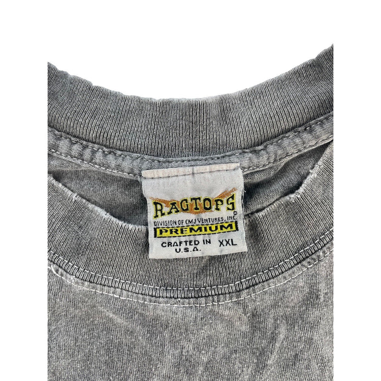 Mens Vintage 90s Ragtops Mineral Wash Wolves Dreamcatcher Graphic Tee SIZE XXL