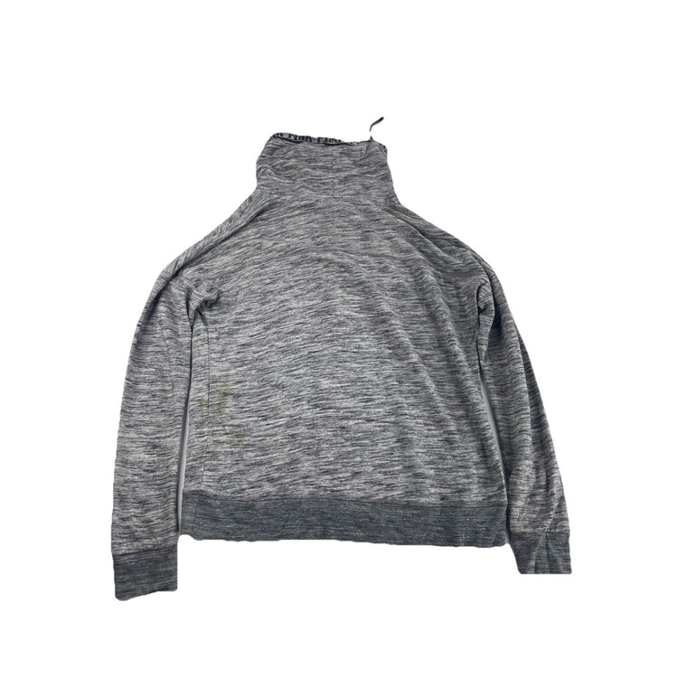 Womens Victoria Secret Gray Marled Pullover Hoodie Size L