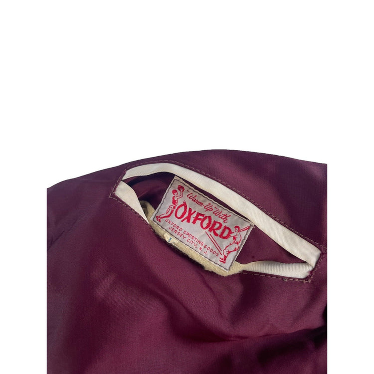 Mens Vintage 60s/70s Reversible Varsity/Canvas Jacket Tan & Maroon Size Small
