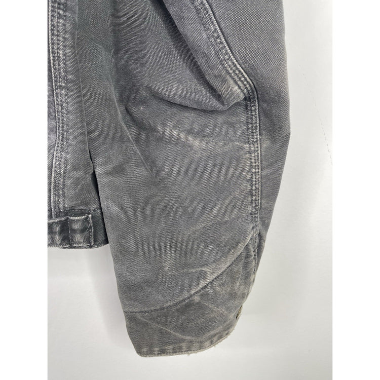 Vintage Carhartt Detroit J97 PTL Black Faded Blanket Lined Jacket Size Large
