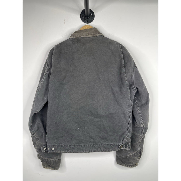 Vintage Carhartt Detroit J97 PTL Black Faded Blanket Lined Jacket Size Large