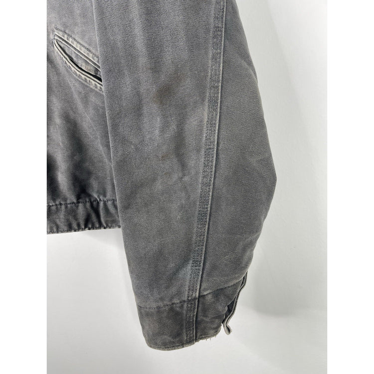 Vintage Carhartt Detroit J97 PTL Black Faded Blanket Lined Jacket Size Large