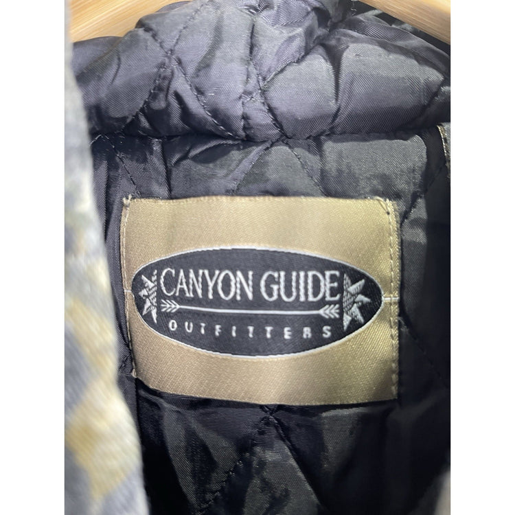 Canyon Guide Outfitters Camo Full Zip Quilted Jacket With Hood Mens Size 2XLT