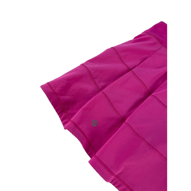 ens Lululemon Magenta Hot Pink Tiered Pace Rival Tennis Running Skirt Size 6