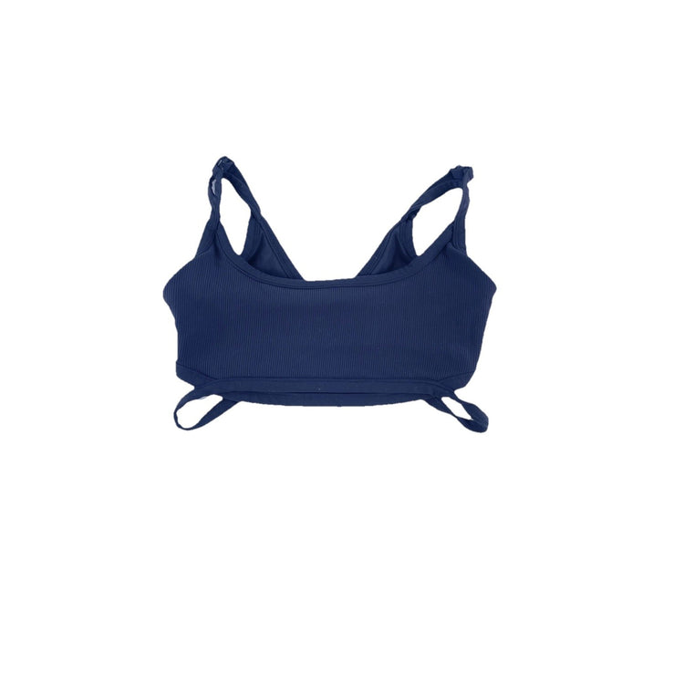 Womens Free People Movement Black Ribbed Strappy Sports Bra Size S