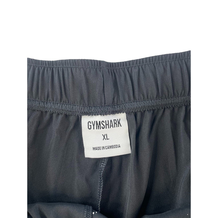 Men Gymshark Black Lightweight Elastic Waist Performance Training Shorts Size XL
