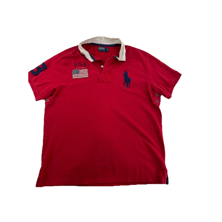 Mens Ralph Lauren Size XL Red Polo
