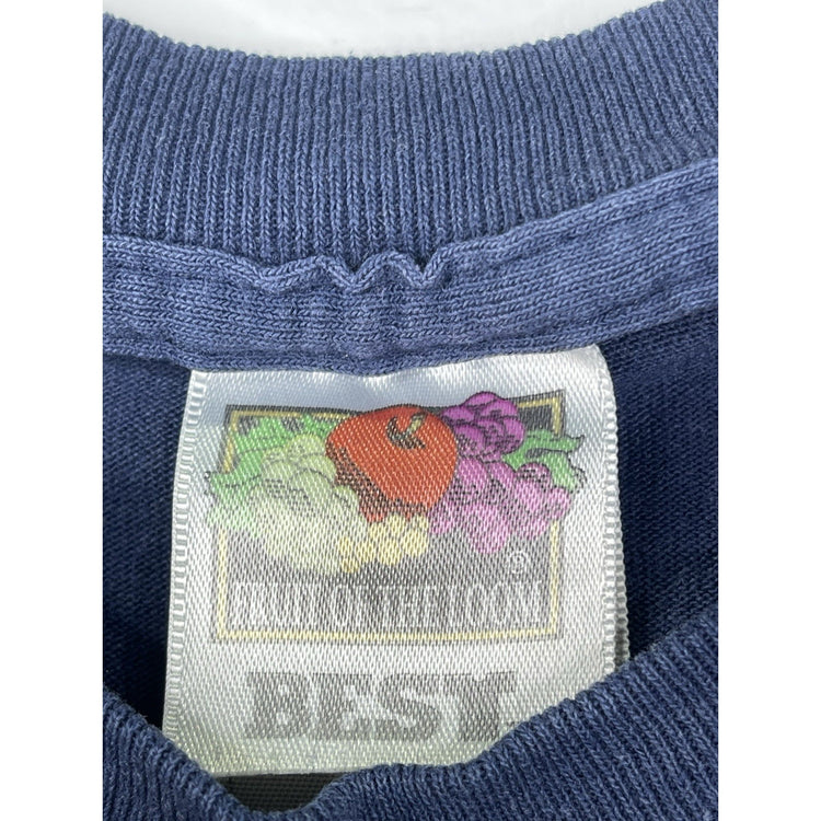 “Well Behaved Women Rarely Make History” T Shirt Womens Size Medium Blue Logo