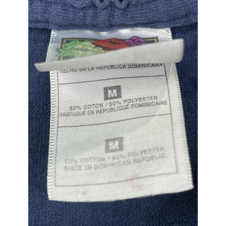 “Well Behaved Women Rarely Make History” T Shirt Womens Size Medium Blue Logo