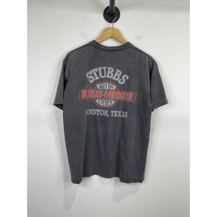 Vintage Men’s Harley Davidson ‘Doesn’t Make Me A Bad Guy’ Graphic T Shirt Sz L