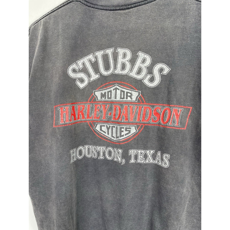 Vintage Men’s Harley Davidson ‘Doesn’t Make Me A Bad Guy’ Graphic T Shirt Sz L