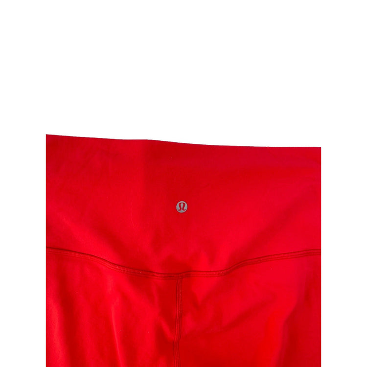 Women's Lululemon High-Rise Red Athletic Performance Leggings Size 12