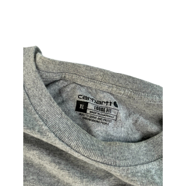 Men’s Carhartt Gray Loose Fit Long Sleeve Shirt Size XL