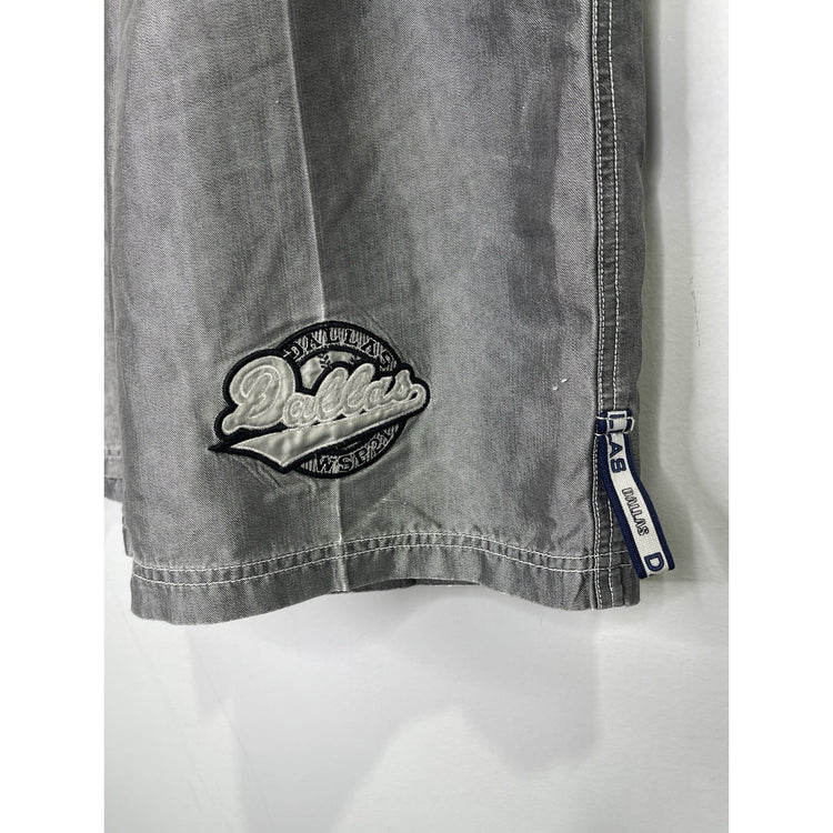 Men’s Whistle Sport Dallas Cowboys Denim Silver Shorts Sz Large