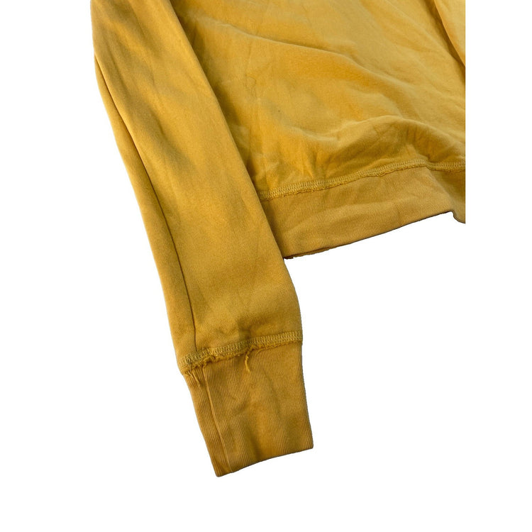 Womens Aeropostale Yellow Zip Up Hoodie Sweatshirt Size XS