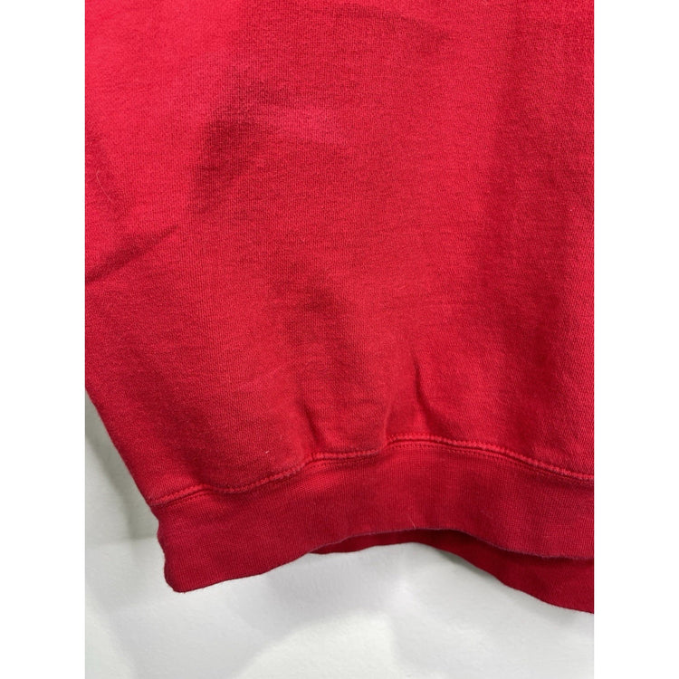 Men’s Red Jansport Red Univesity Of Houston Embroidered Pullover Sweatshirt Sz M