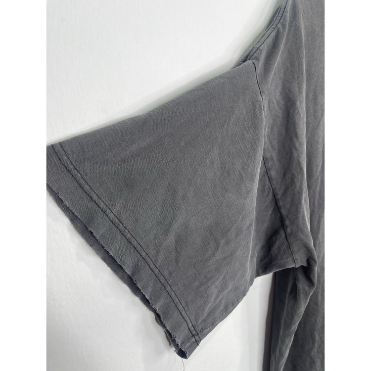 Men’s Vintage Disney Mickey Mouse Double Sided Faded Black T Shirt Sz XL