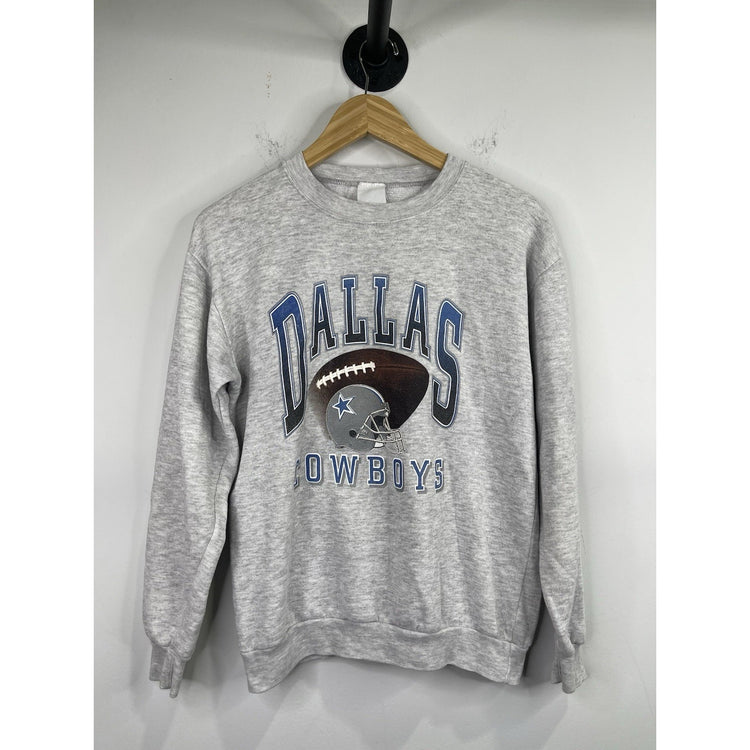 Men’s Vintage Gray Dallas Cowboys Graphic Sweatshirt Sz Small