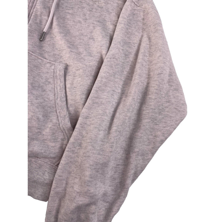Womens Victoria's Secret PINK Light Grey Half-Zip Hoodie Size S