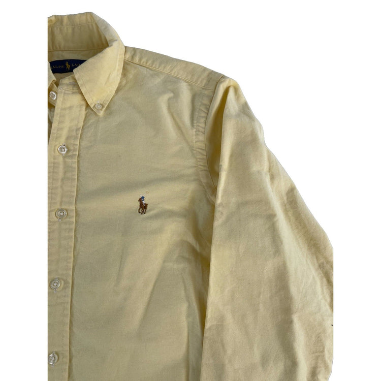 Mens Polo Ralph Lauren Classic Yellow ButtonUp Shirt Size Xs