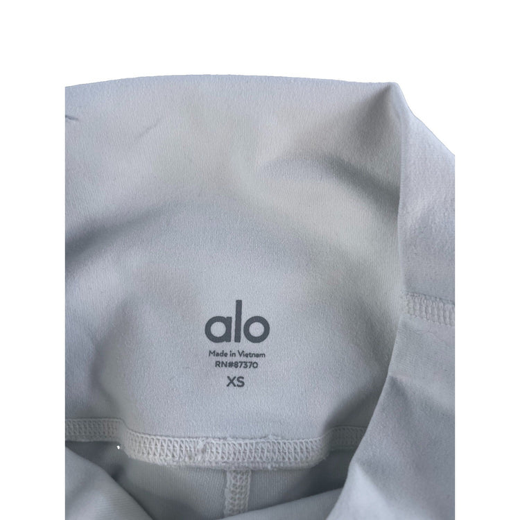 Womens Alo White High Wasted Quilted Panel Leggings Size XS
