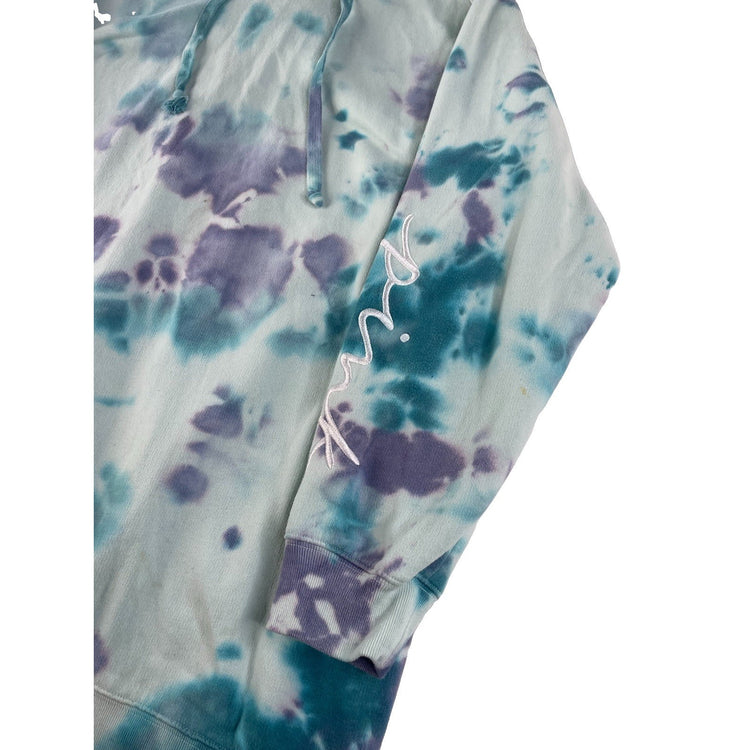 Women’s PINK Victorias Secret Blue & Purple Tie Dye Hoodie Size Medium