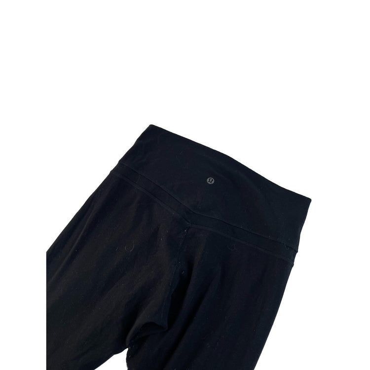 Womens Lululemon Solid Black High-Rise Tights Size 8/10