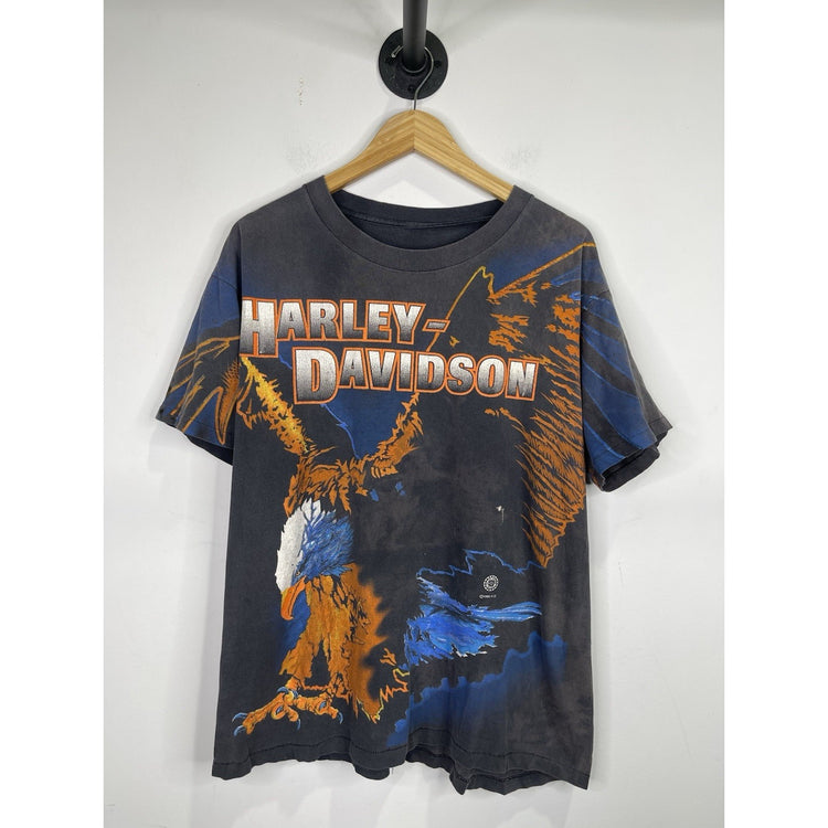 Vintage Harley-Davidson 1995 Eagle AOP T-shirt X-Large