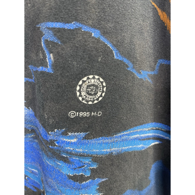 Vintage Harley-Davidson 1995 Eagle AOP T-shirt X-Large