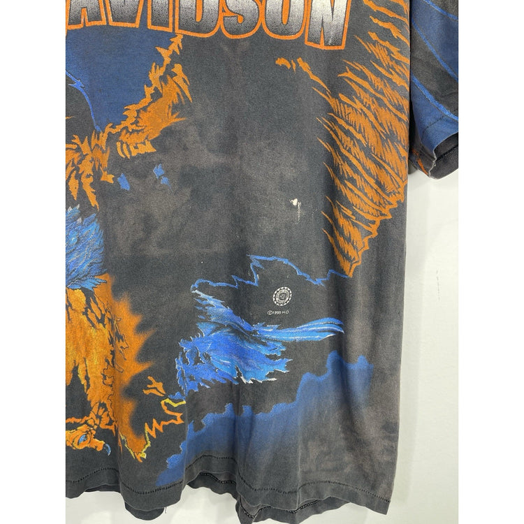 Vintage Harley-Davidson 1995 Eagle AOP T-shirt X-Large