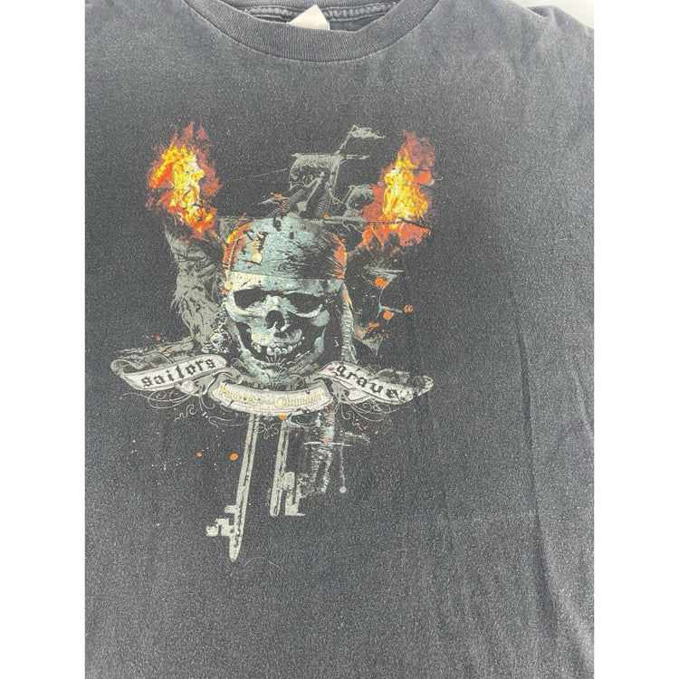 Mens Tennessee River Pirates Of The Caribbean Graphic Tee Black Size Xl