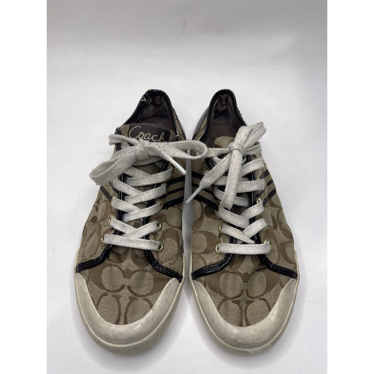 WOMENS COACH SIGNATURE Folly LACE UP TENNIS ATHLETIC FASHION SHOE Size 8